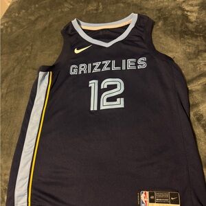 Nike Navy and Light Blue Grizzlies Jersey